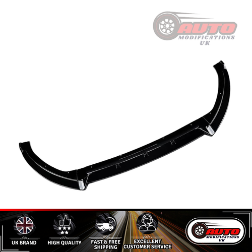 Ford Focus ST MK3.5 Front Splitter Spoiler Lip Body Kit Wing Gloss Black 15-18 - Picture 5 of 8