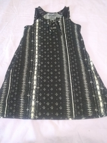 ^Girl's Black & White MUDD Summer School Dress Sleeveless Lace Size Small 7/8 - Picture 2 of 11