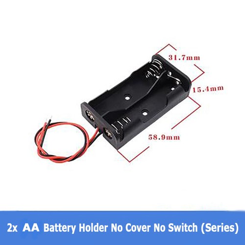 18650/AA/AAA Battery Holder 1/2/3/4/6/8x Cell Case Box With Wire Switch DIY 1PCS - Picture 11 of 30