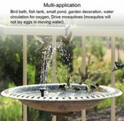 UK Solar Powered Water Feature Pump Floating Garden Pool Pond Bird Bath Fountain