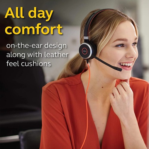 Jabra Evolve 40 Streo Microphone Headset With USB, 3.5mm Jack And Built-in Mic - Picture 2 of 16