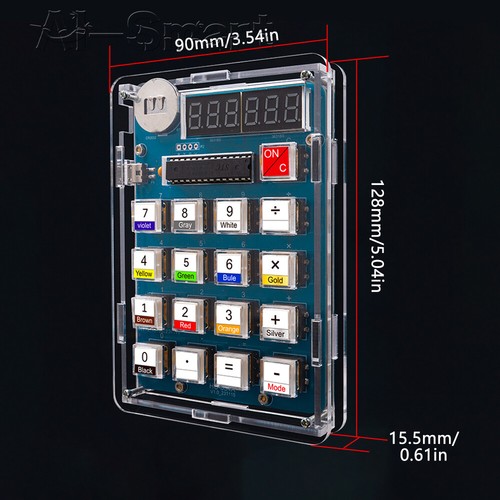 11-Digit Desktop Calculator Electronic Production DIY Kit LCD1062/digital tube - Picture 6 of 36