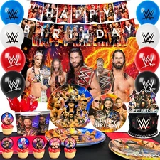WWE Wrestling Match Birthday Party Decoration Wrestling Party Supplies Balloons