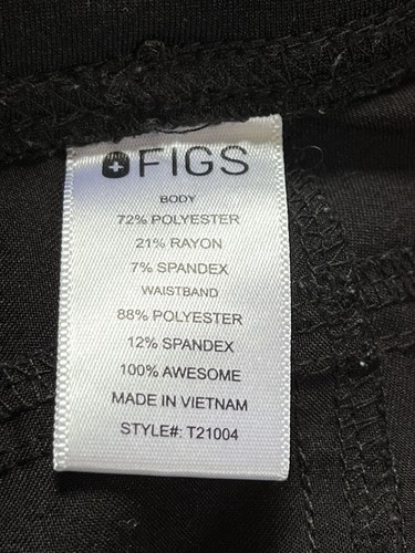 Figs black Kade Cargo Scrub Pants And Catarina One Pocket Top Sz S Excellent - Picture 7 of 15