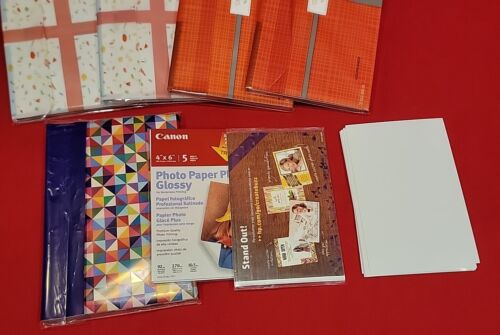 Lot 6 Sample 90 ct HP Canon Photo Paper Greeting Cards Inkjet NEW Packs 5x7 4x6 - Picture 2 of 6