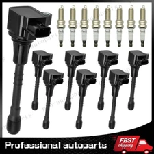 8x Ignition Coil & 8x DOUBLE IRIDIUM Spark Plug Set for Infiniti QX56 QX80 11-23