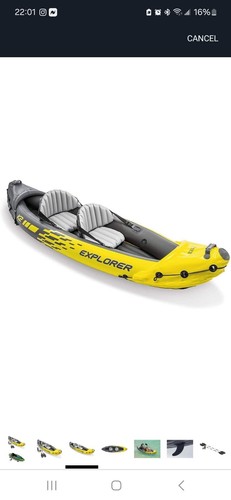 Intex Explorer K2 Inflatable Kayak - 2 Person - Picture 10 of 12