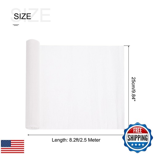 MECCANIXITY Crepe Paper Roll 8.2ft Long 10 Inch Wide for Wedding Ceremony Var - Picture 2 of 5