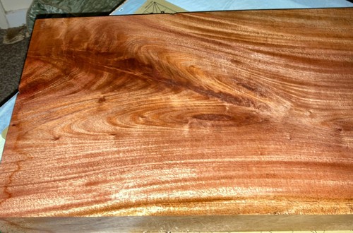 Large Long Hawaiian African Mahogany Wood Board ~23 1/3" x 11+" x 1 7/8" (#590) - Picture 2 of 8