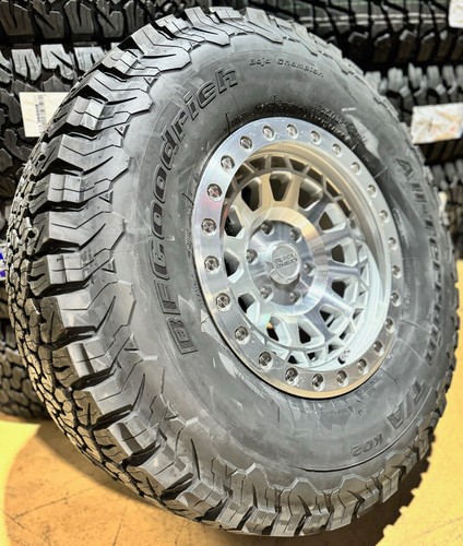 17x9 Black Rhino Primm Silver Wheels 35" BFG AT Tires 6X5.5 21 22 23 Ford Bronco - Picture 2 of 6