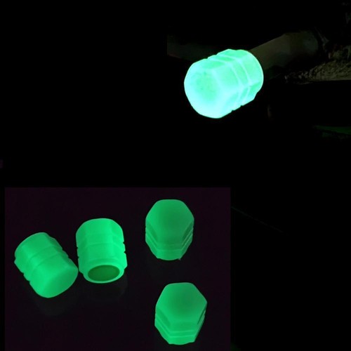 4X Fluorescent Car Tire Valve Caps Luminous Bike Tire HOT Valve Caps Stem X6R4 - Picture 8 of 26