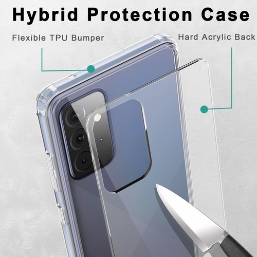 Funda transparente a prueba de golpes para Samsung Galaxy A15 A35 A54 A14 A03S A23 A53 5G - Imagen 34 de 115