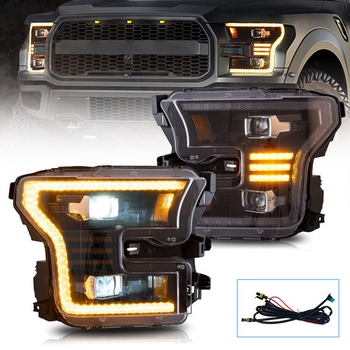 VLAND LED Dual Beam Projector Headlights For Ford F-150 XL XLT 2015 2016 2017 - Bild 11 von 11