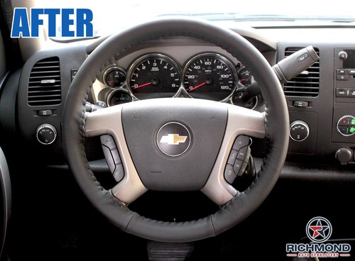 Hummer H2 Luxury Adventure 2008 2009 equipamiento - cubierta de volante de cuero negro - Imagen 11 de 12