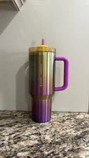 Starbucks x Stanley Summer 2024 Collab 40 oz Tumbler Gradient Gold and Pink