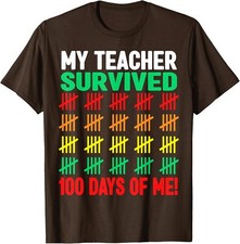 100 Days Of School Teacher Survived Funny Costume Unisex T-Shirt