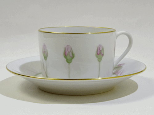 Haviland Limoges Rose Centifolia Tea & Coffee Cup Saucer Porcelain White No Box - Picture 2 of 6