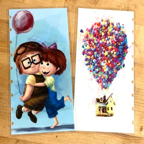 *Up* inspirado Carl Ellie Globos Cubierta Set 4 usos con media hoja NB Happy Planner - Imagen 2 de 4
