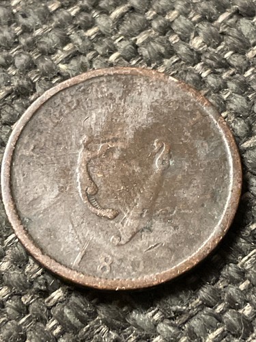 1805 (?) Hibernia, Ireland, Half Penny coin,  King George III. - Picture 1 of 2