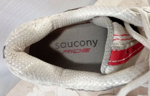 Saucony Pro Grid Ride XT900 Womens Sz 6.5 Silver Red Running Training Shoes - Picture 5 of 11