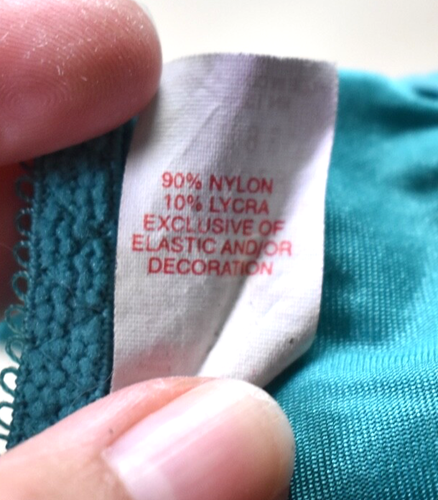 90s The Lovable Company Satin Uncerwire Balcnonet Bra Teal 36B Vintage - Bild 5 von 5