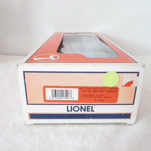 LIONEL TRAINS O SCALE 9823 TEXAS AND PACIFIC FLATCAR w/2 BEECHCRAFT BONANZAS NEW - Picture 3 of 12