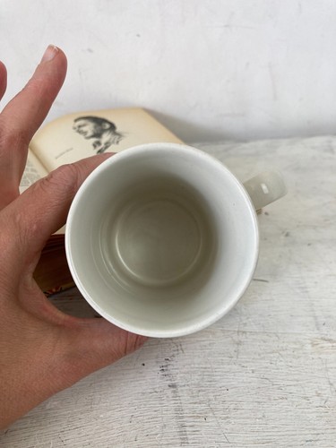 Taza Gato Tabby y Jengibre Vintage Patrón Manchado Verde JT Hecha en Inglaterra - Imagen 4 de 10