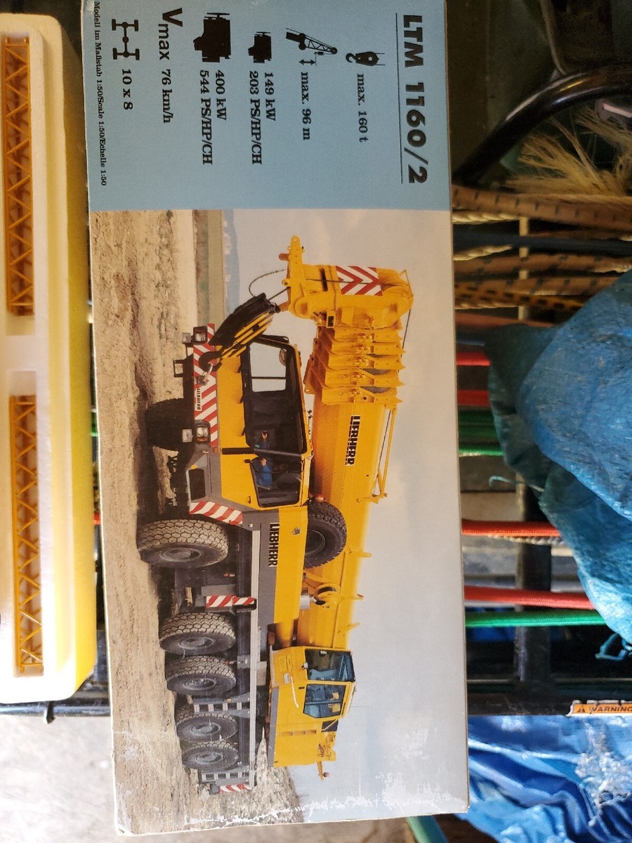Liebherr Ltm 1160/2 Moble Truck crane In Box 1/50 Made By Liebherr Ltm 1160/2 Moble Truck crane In Box 1/50 Made By