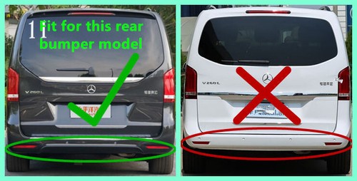 Genuine Set Splash Guards Mud Flaps For 2016-2023 Mercedes Benz V Class AMG Line - Picture 4 of 10