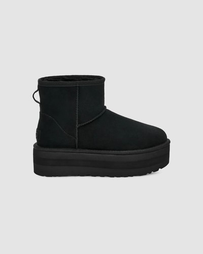 UGG Classic Mini Platform 1134991-BLK Women's Black Suede Comfort Ankle Boots - 第 2/36 張圖片