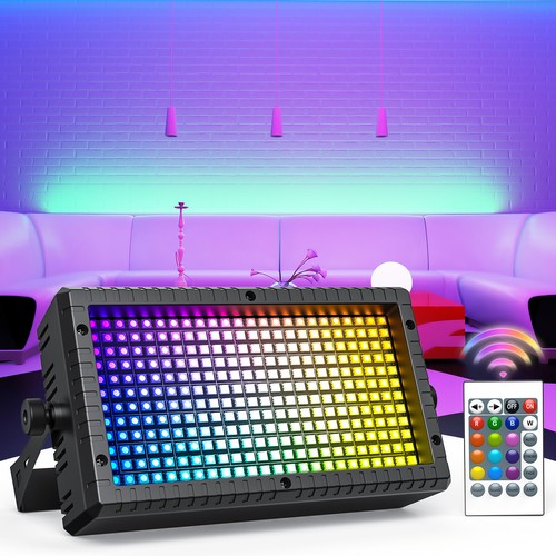 110W RGB 228 LED Wall Wash Light Bar Strobe DMX Stage DJ Bar Light Party Remote - Picture 2 of 18