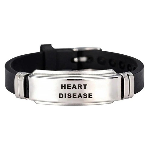 Stainless Steel Bracelets for Men Bangles 1/2 Diabetes Allergy Epilepsy Alzheime - Picture 20 of 36