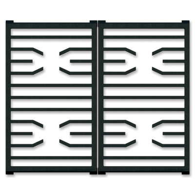 #ad Wolf 2 Double Transitional Grates Genuine Wolf Accessory Hand Made in the US $431.23