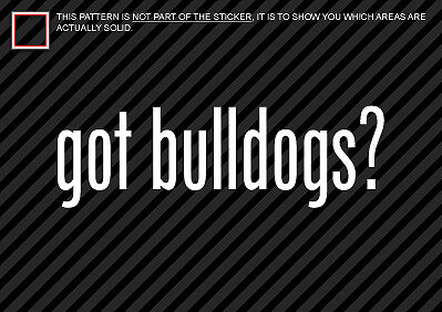 (2) Calcomanía de pegatinas GOT BULLDOGS Georgia - Imagen 1 de 1