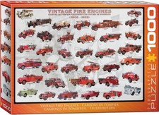 Vintage Fire Engines 1000 Piece Jigsaw Puzzle Eurographics New