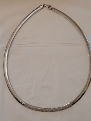 Vintage Sterlingsilber & Kristall Halskette - Bild 12 von 12
