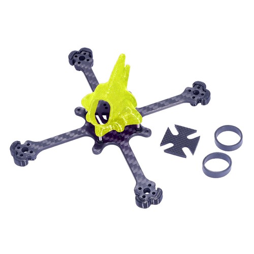 AlfaRC Venom-118 Frame Kit 3inch 75MM Propeller FPV RC Racing Drone Toothpick - Picture 13 of 14