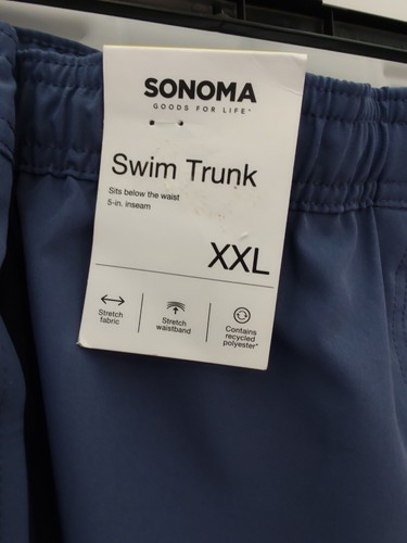 Sonoma Men's Swim Trunks - NWTs! Size XXL - 5" Inseam. Navy - LOOK🦜🤙🦜 - Picture 3 of 3
