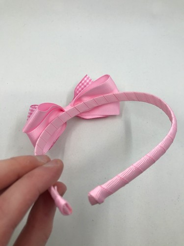 Accesorios para cabello escolar Pink Gingham - Imagen 12 de 36