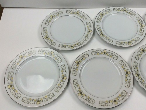 Pre-owned Sterling Fine China Florentine Pattern 7 Dinner Plates 10 1/4" - Picture 2 of 6