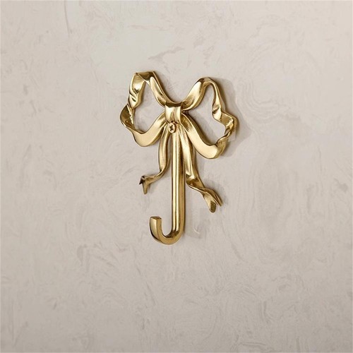 Bowknot Hook for Wall Bowknot Brass Hook Wall Hook for Hanging Coat Hat To D0P1 - Picture 10 of 24