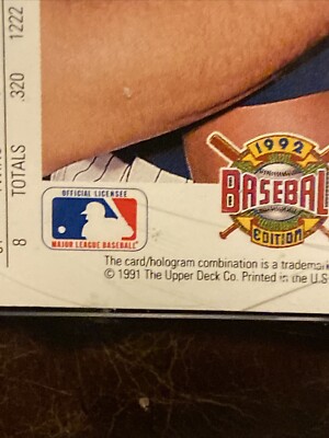 1992 Upper Deck Kirby Puckett Twins 254 Birth Year Error