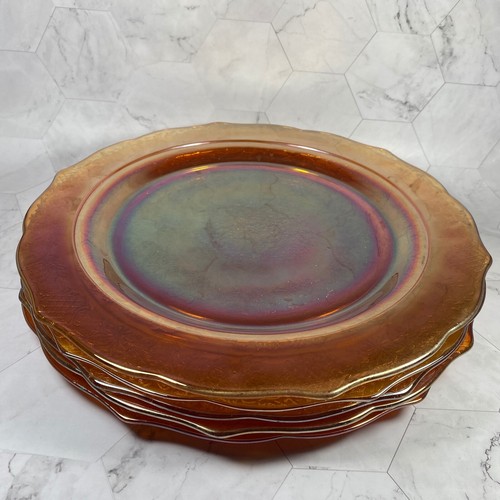 Federal Glass Normandie Marigold Carnival Serving Platter 11 in. - Picture 23 of 24