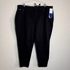 Diane Gilman DG2 Women's Pant Black Pull On Draw String Size 3XT NEW