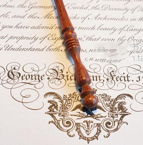 Light BN Oblique Calligraphy English Copperplate Script Antique Dip Pen Holder - Picture 3 of 3