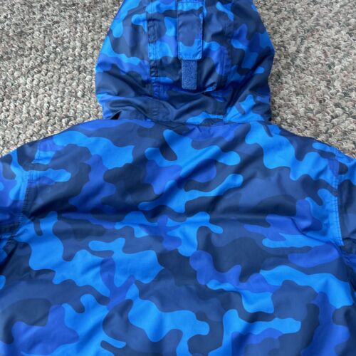 Lands End Squall Blue Camo Down Parka Boys Size Large (14-16) - Picture 11 of 18