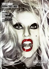 LADY GAGA Genuine Vintage Print Promo 8" x 11" AD ONLY NOT THE CD Born This Way