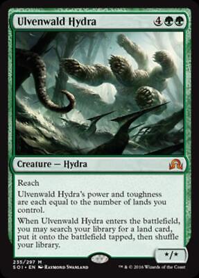 Ulvenwald Hydra 1x FOIL SOI MTG Shadows Over Innistrad Mythic MINT green Ulvenwald Hydra 1x FOIL SOI MTG Shadows Over Innistrad Mythic MINT green