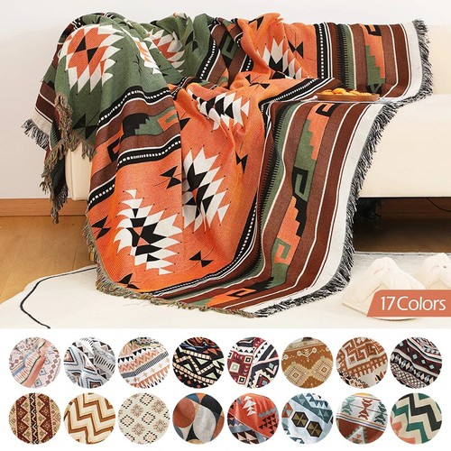 Double Side Use Sofa Towel Cover Knitted Throw Blanket Couch Sofa Slipcover