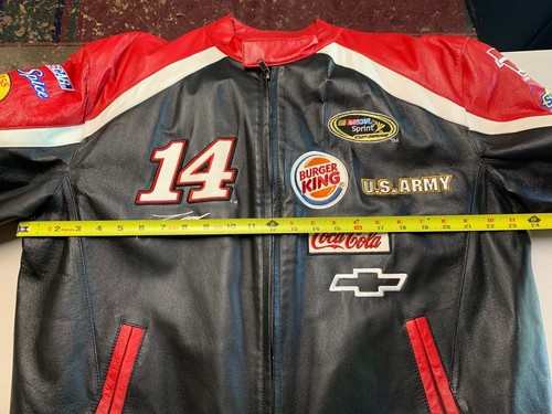 NASCAR Tony Stewart Sprint Cup Series Leather Jacket - Men’s XL Sponsor Patches - Picture 10 of 10